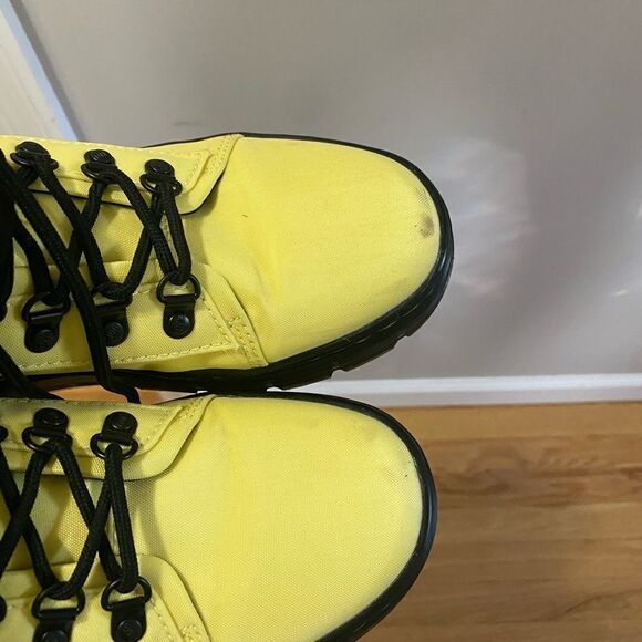 Dr. Martens Lemon Yellow Cyclone Nylon Combs Utility Boots - Picture 11 of 11